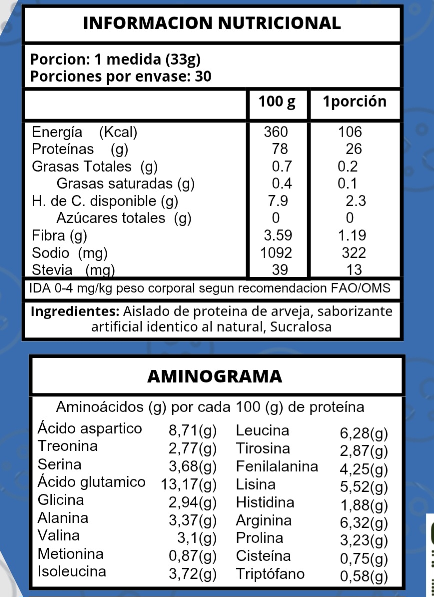 Proteína Vegetal 1kg sabor Cookies and Cream 4