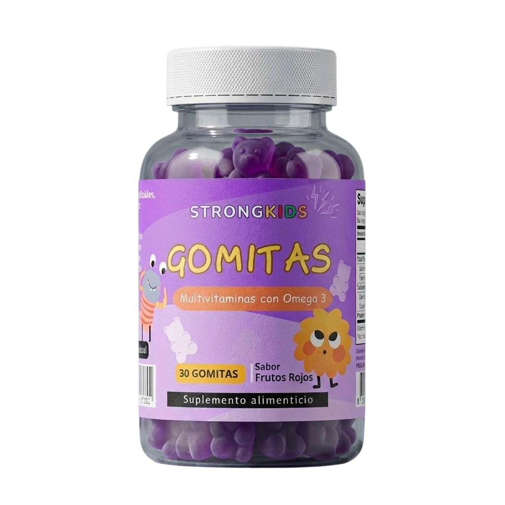 Gomitas Multivitamínicas Niños Con Omega3 Strongkids 1