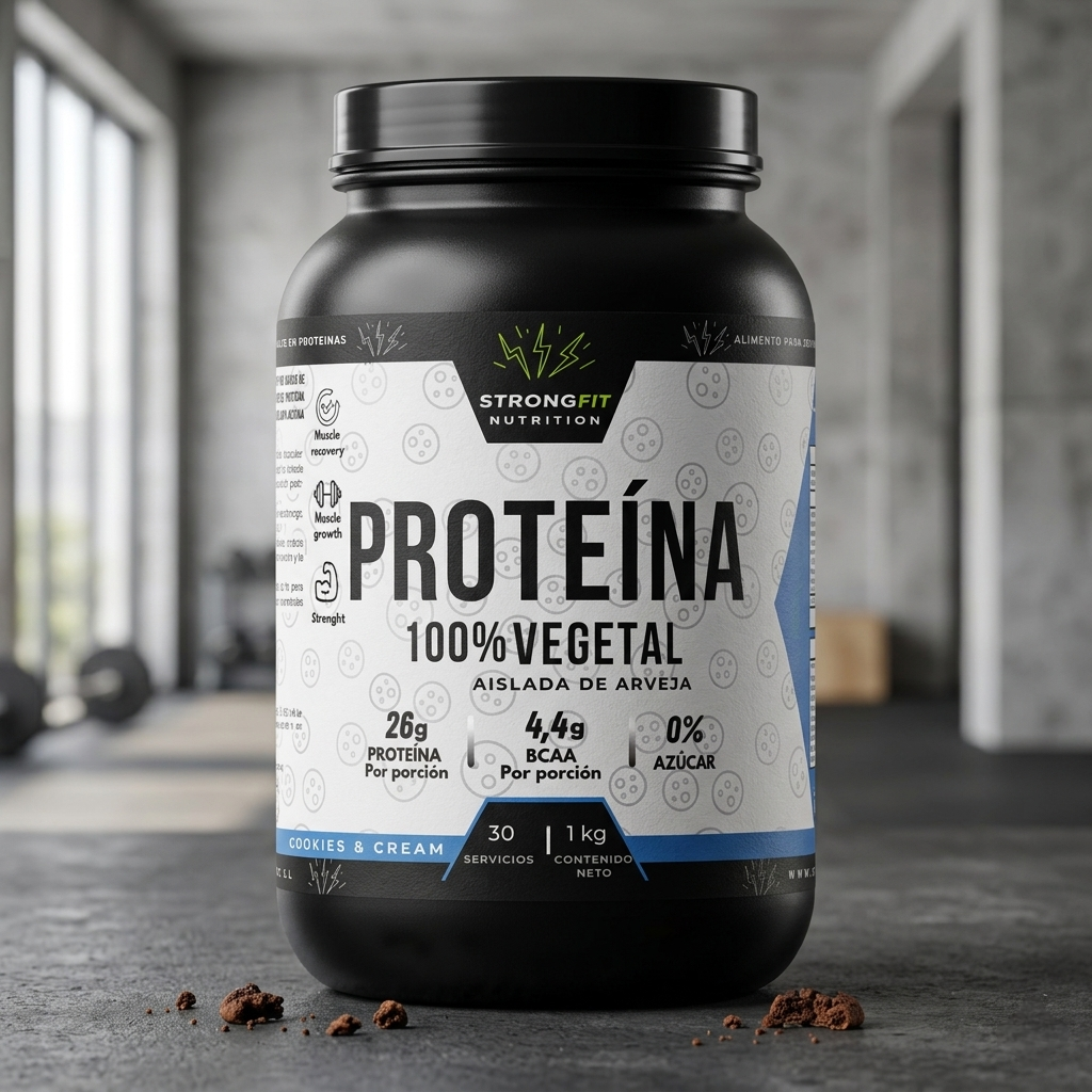 Proteína Vegetal 1kg sabor Cookies and Cream 2