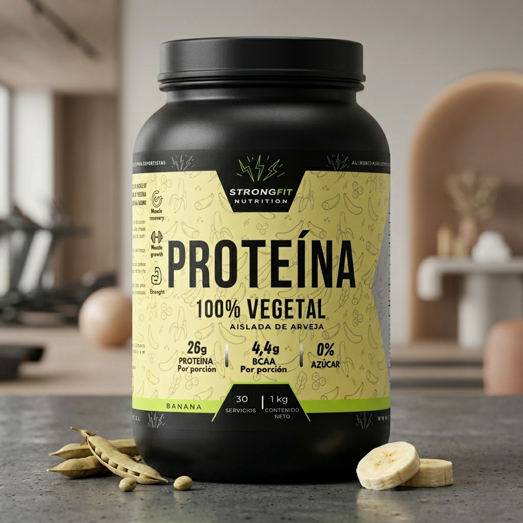 Proteína Vegetal 1kg Sabor Banana 2