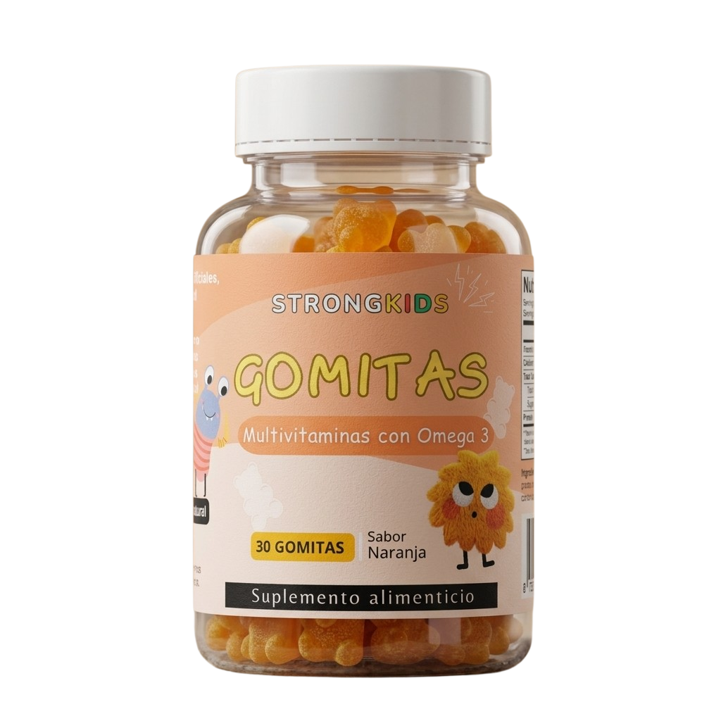 Gomitas Multivitamínicas Niños Con Omega3 Strongkids 3