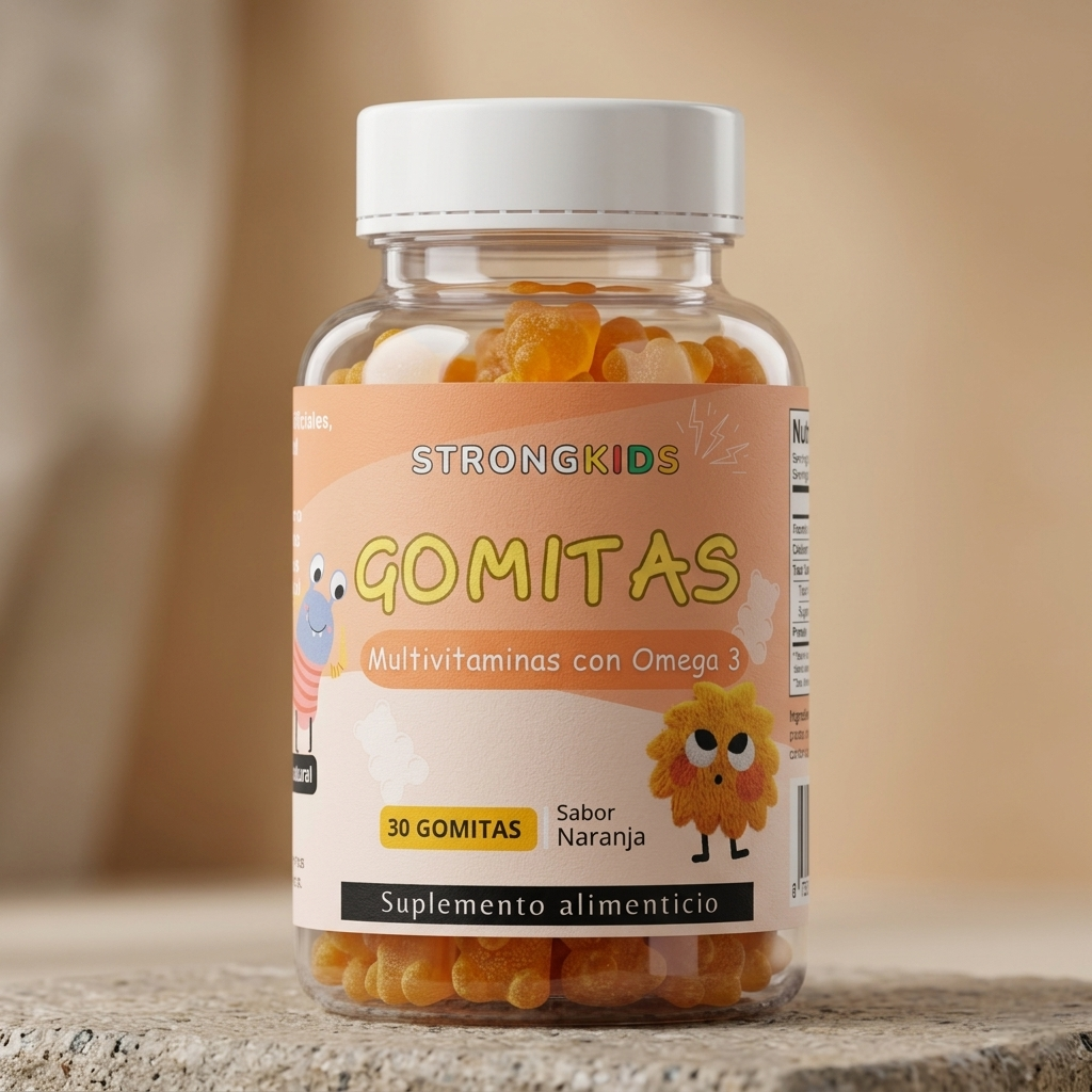 Gomitas Multivitamínicas Niños Con Omega3 Strongkids 6