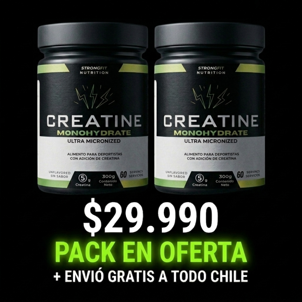 Pack 2x Creatina Monohidratada Ultra Micronizada 300g 4