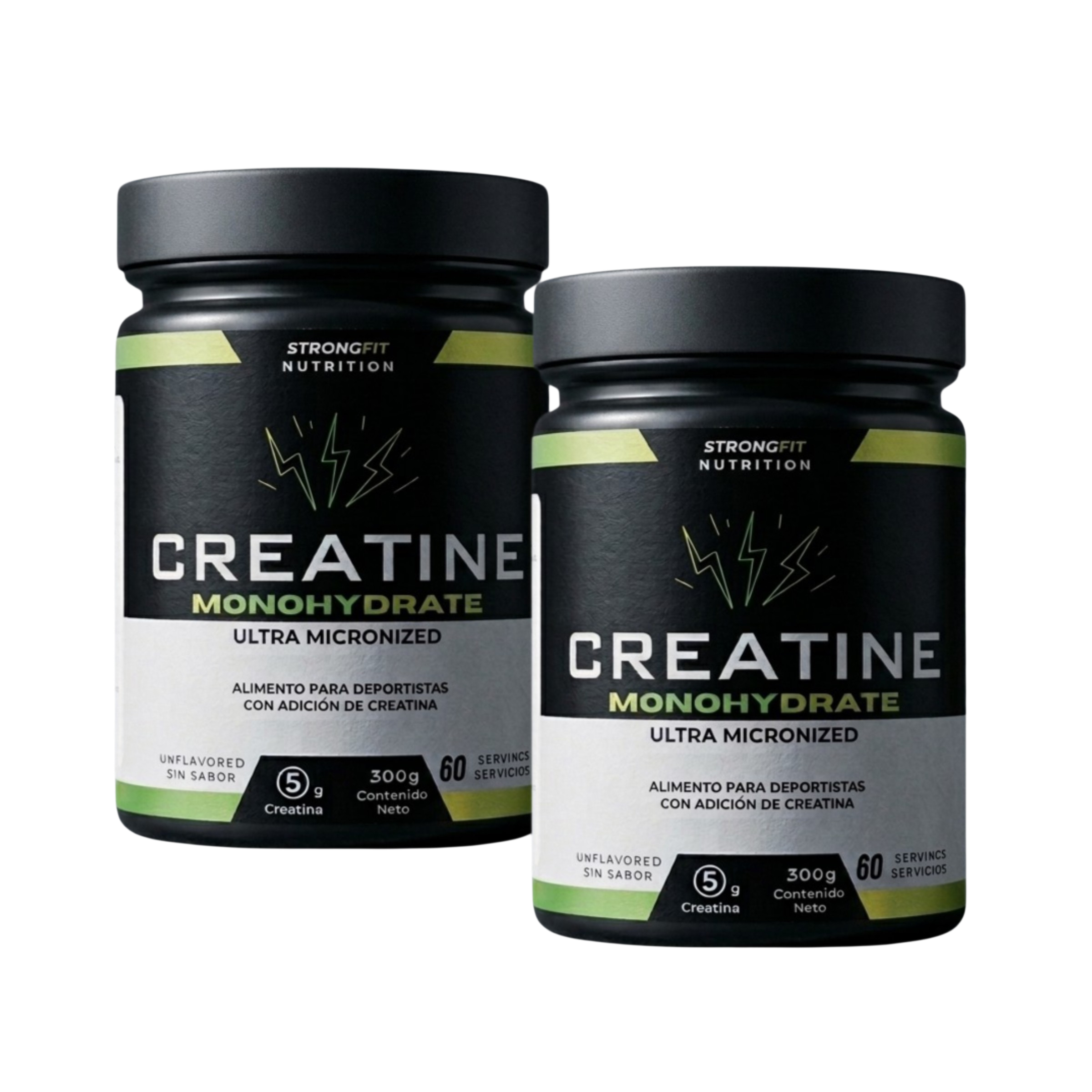 Pack 2x Creatina Monohidratada Ultra Micronizada 300g 1