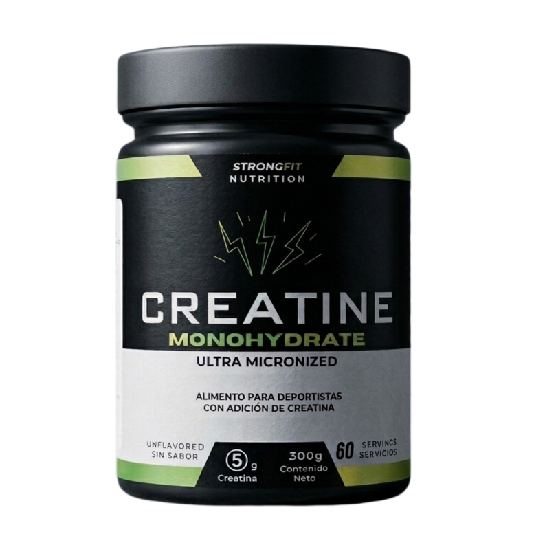 Pack Proteína Vegetal + Creatina 300g + Shaker regalo Strongfit 4