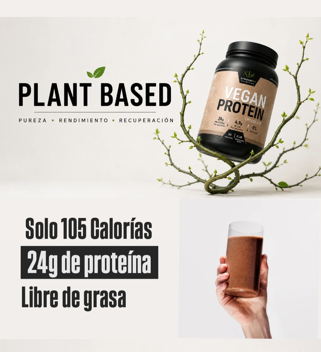 Proteína Vegetal 2lb Sabor Chocolate 3