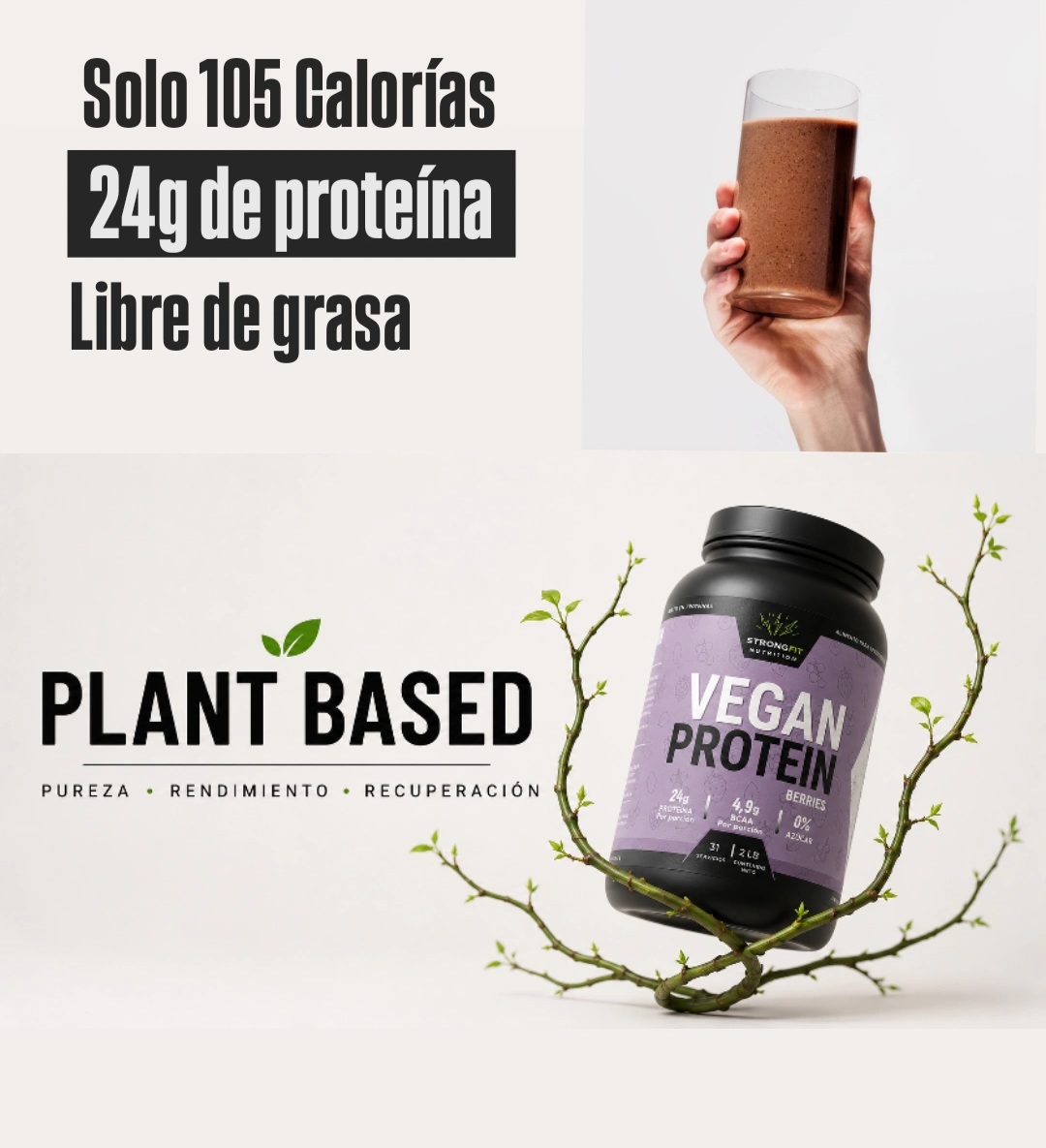 Proteína Vegetal 2lb Sabor Berries 3