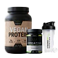 Pack Proteína Vegetal + Creatina 300g + Shaker regalo Strongfit - Miniatura 1