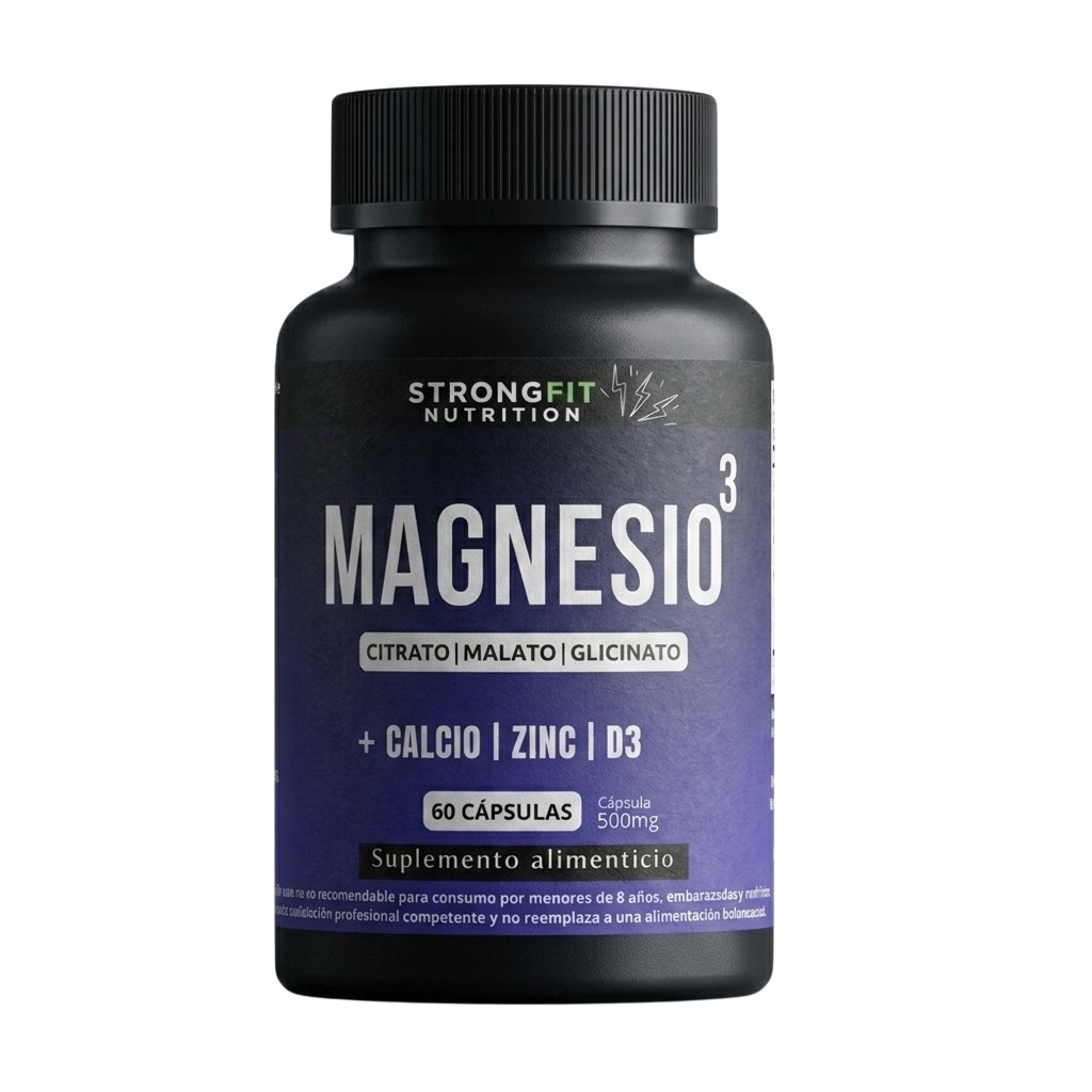Magnesio 3 - Con Calcio, Zinc Y D3 - 60 Cápsulas 1