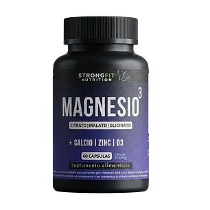 Magnesio 3 - Con Calcio, Zinc Y D3 - 60 Cápsulas