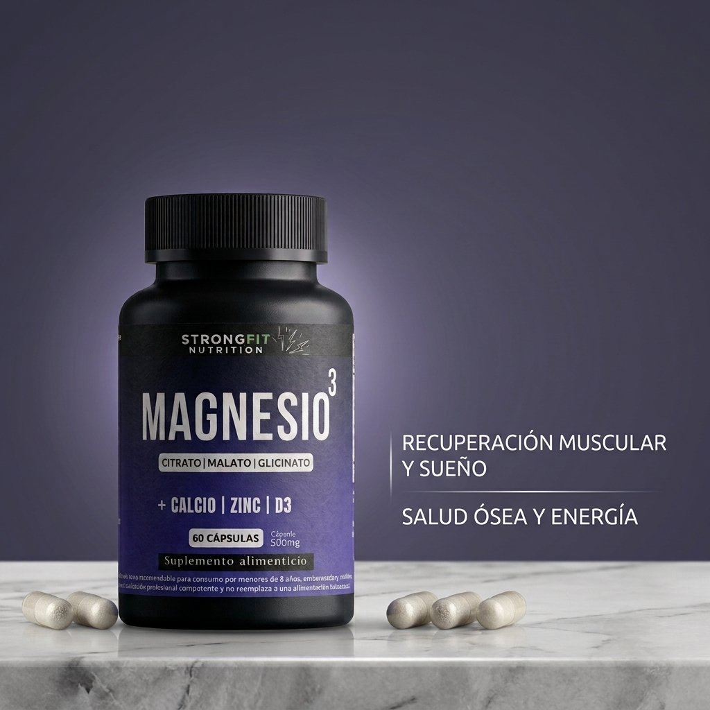 Magnesio 3 - Con Calcio, Zinc Y D3 - 60 Cápsulas 2