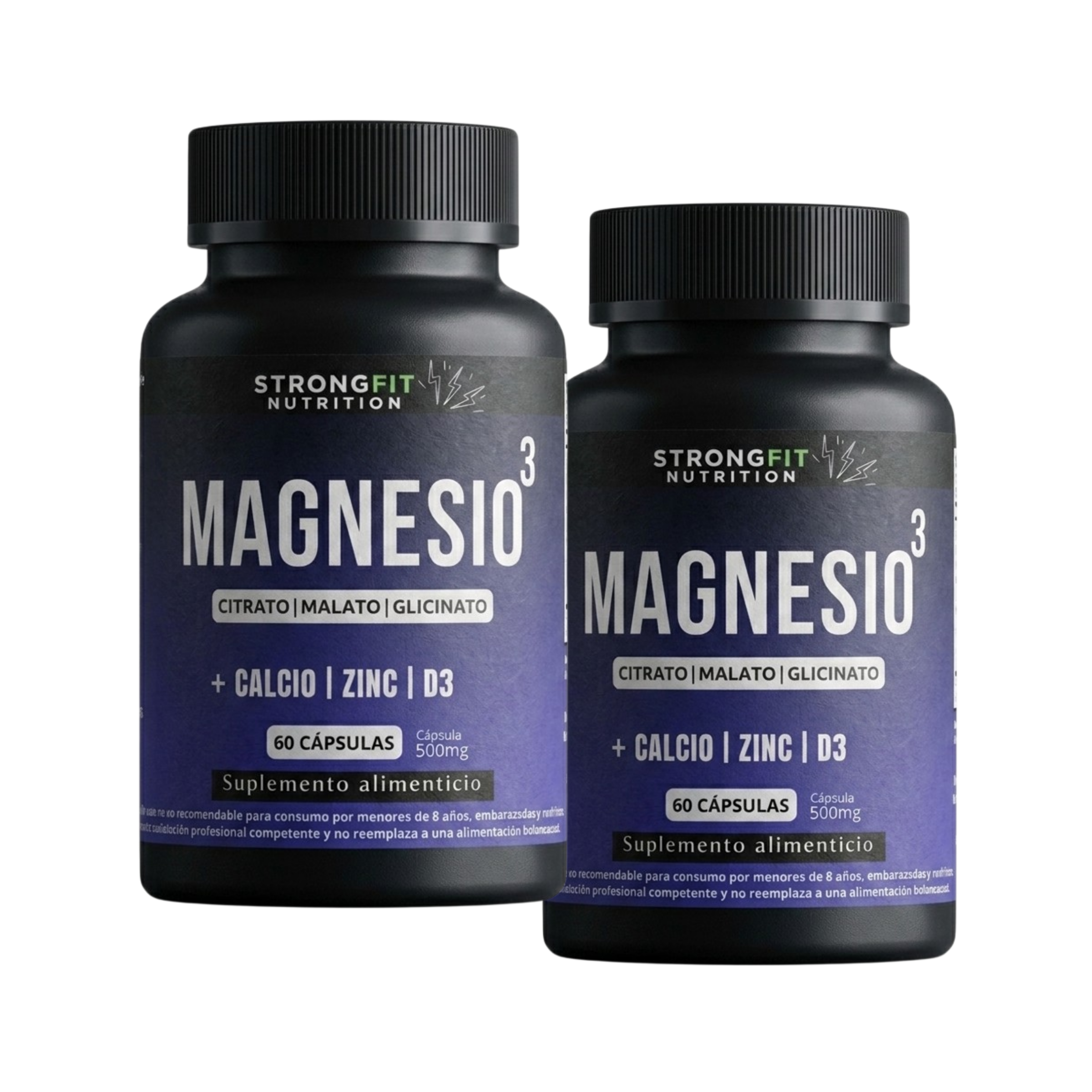 Pack Magnesio Con Calcio, Zinc Y D3 - 120 Cápsulas 1