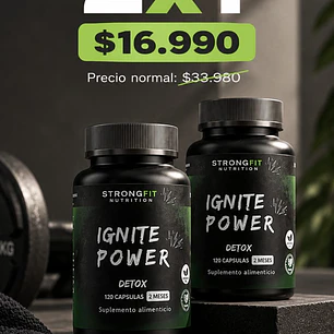 PACK 2X1 | Ignite Power – Detox Termogénico 100% Natural (240 Cápsulas/4 Meses)