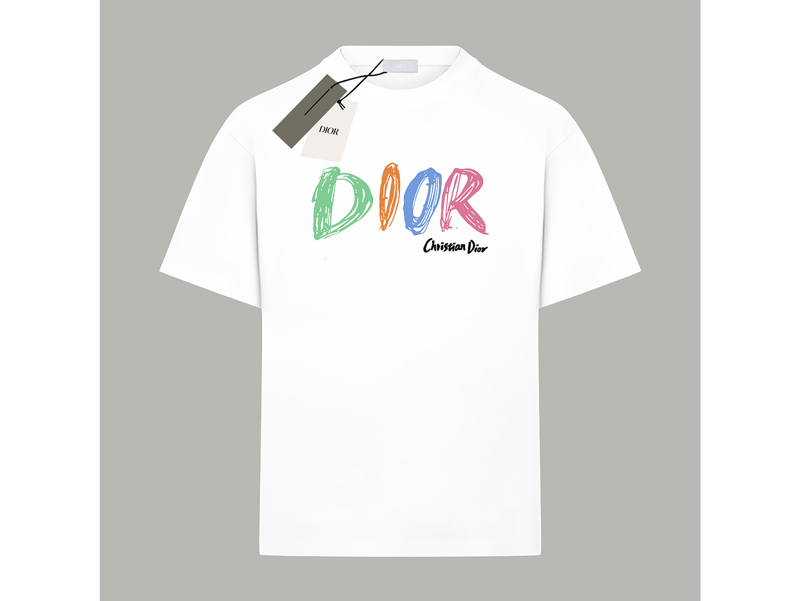 Dior monogram print cotton T-shirt 1
