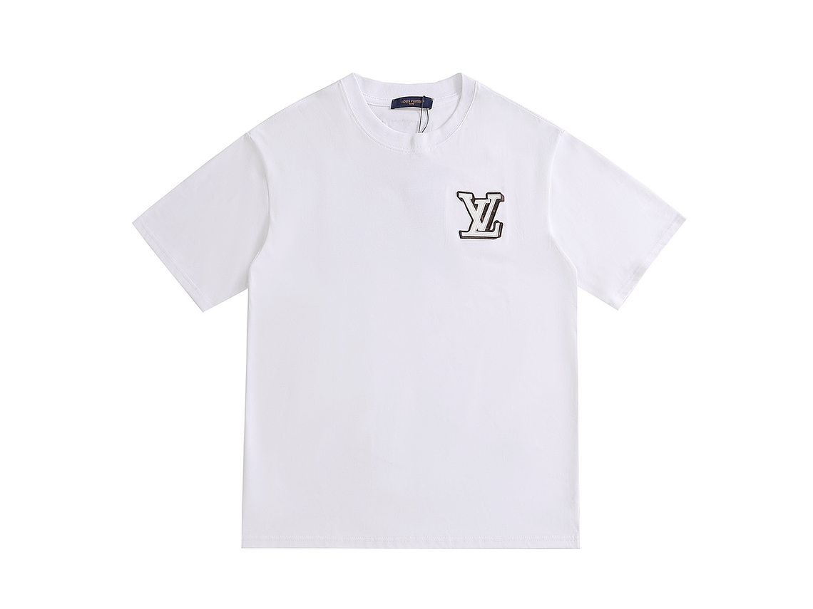 Louis Vuitton 100% cotton craft print embroidered washed oversize T-shirt 2