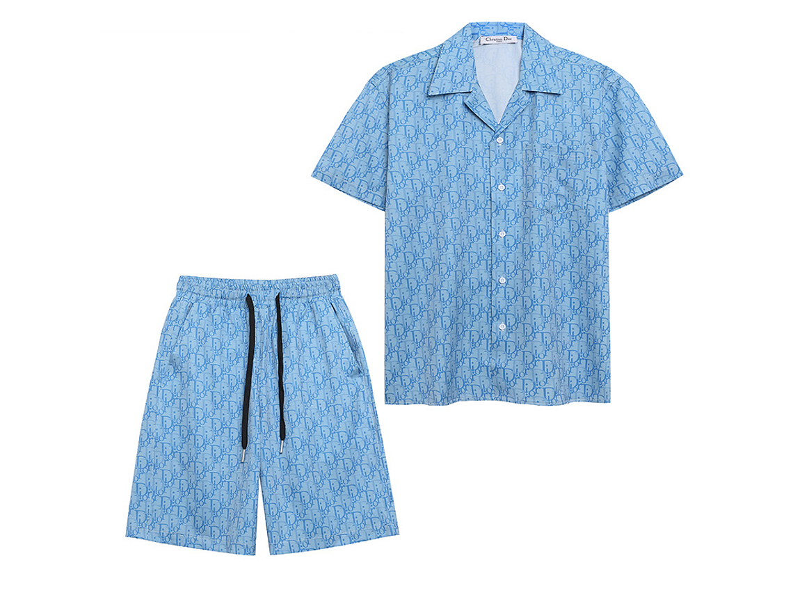 Dior T-shirt shorts set 2