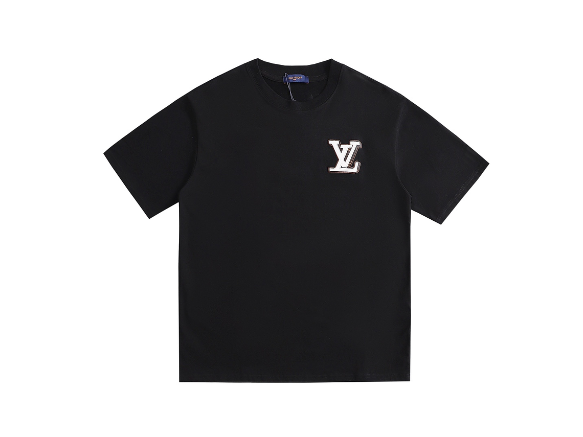 Louis Vuitton 100% cotton craft print embroidered washed oversize T-shirt 4