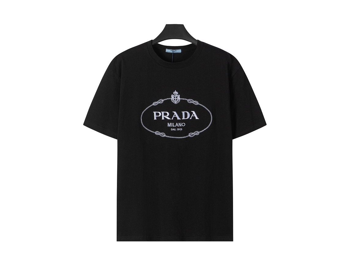 Prada embroidered short sleeves T-shirt 1