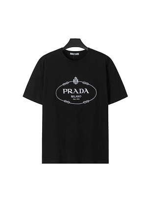 Prada embroidered short sleeves T-shirt