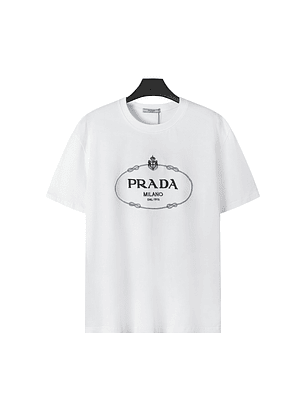 Prada embroidered short sleeves T-shirt