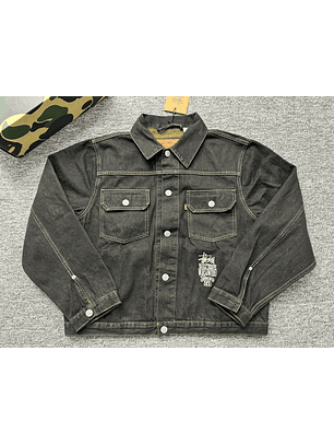 StussyxLevi's  SS24 Logo Embroidered denim Jacket