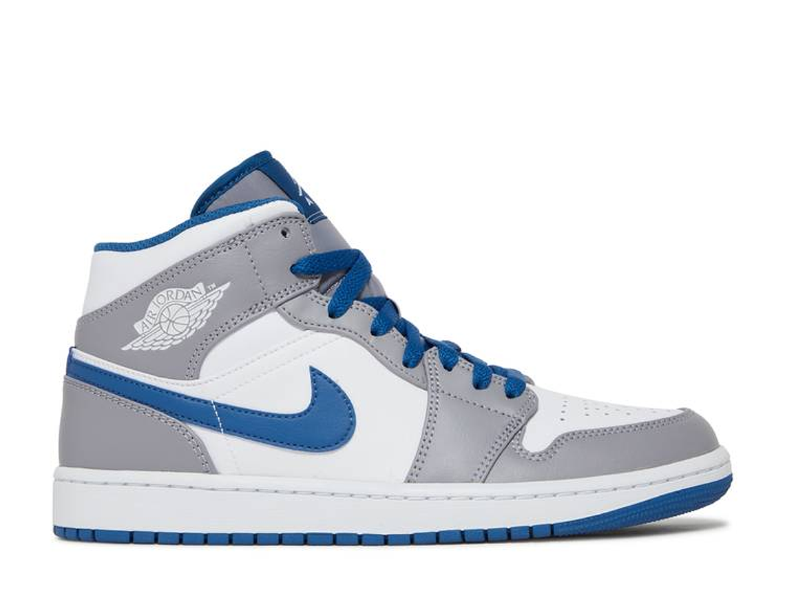 AIR JORDAN 1 MID 'CEMENT TRUE BLUE' 1