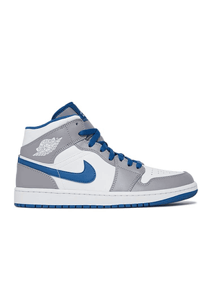 AIR JORDAN 1 MID 'CEMENT TRUE BLUE'