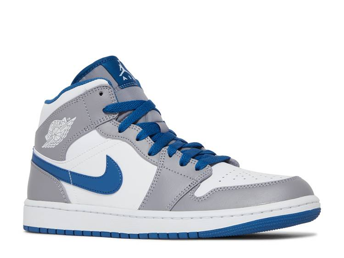 AIR JORDAN 1 MID 'CEMENT TRUE BLUE' 2