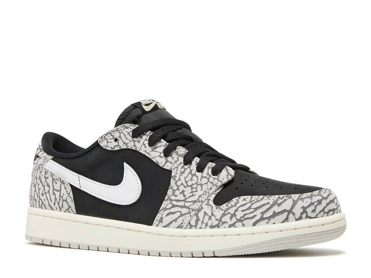 AIR JORDAN 1 RETRO LOW OG 'BLACK CEMENT' 2