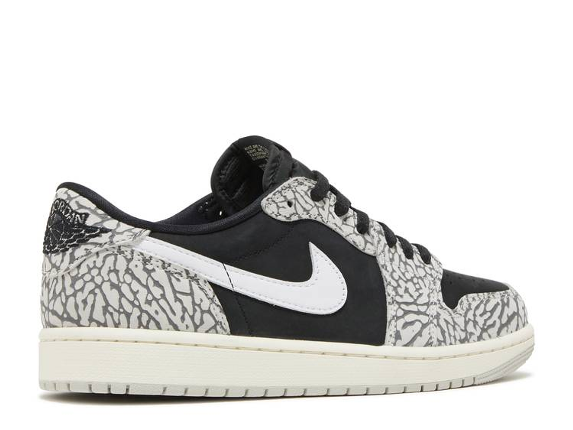 AIR JORDAN 1 RETRO LOW OG 'BLACK CEMENT' 3