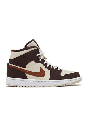 AIR JORDAN 1 MID SE 'CREAM DARK CHOCOLATE'
