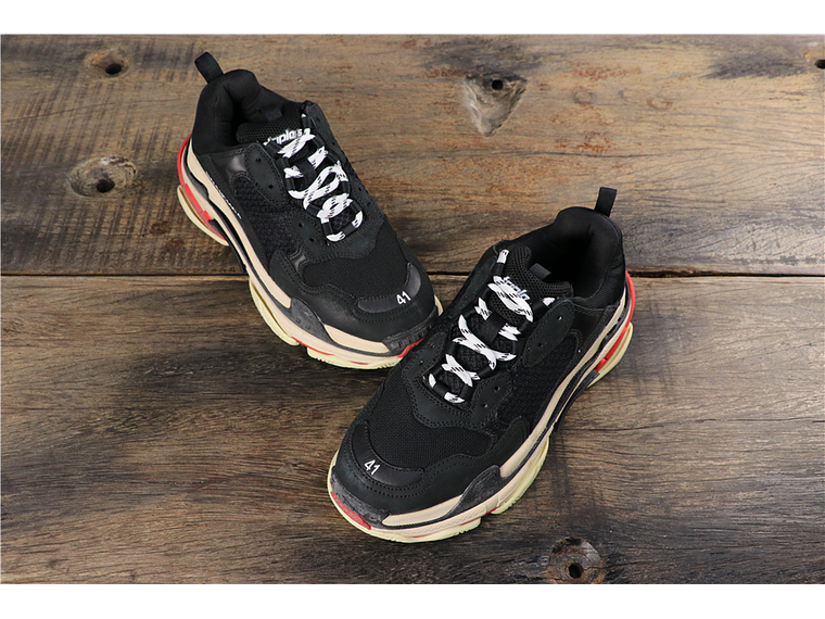 Balenciaga Triple S Black Red 5