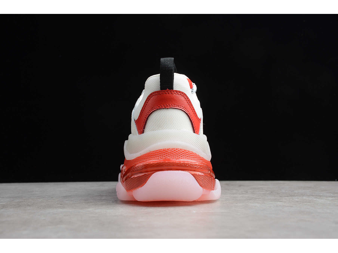 Balenciaga Triple S Clear Sole White Red 3
