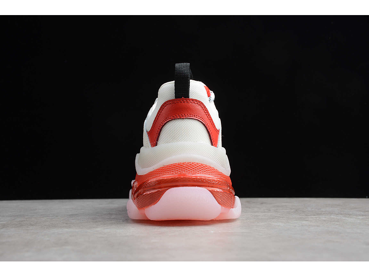 Balenciaga Triple S Clear Sole White Red 3