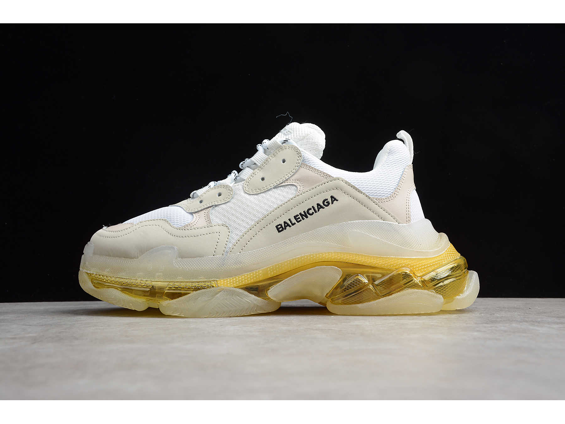 Balenciaga Triple S Clear Sole White yellow 1