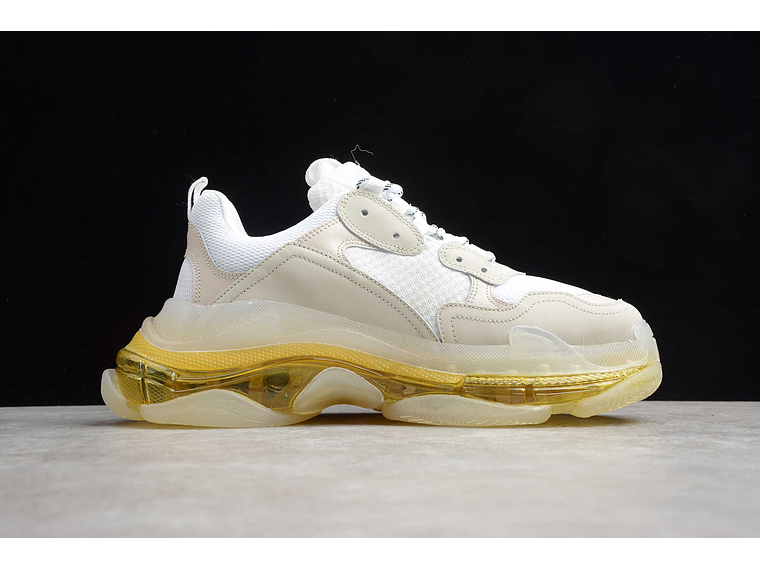 Balenciaga Triple S Clear Sole White yellow 2