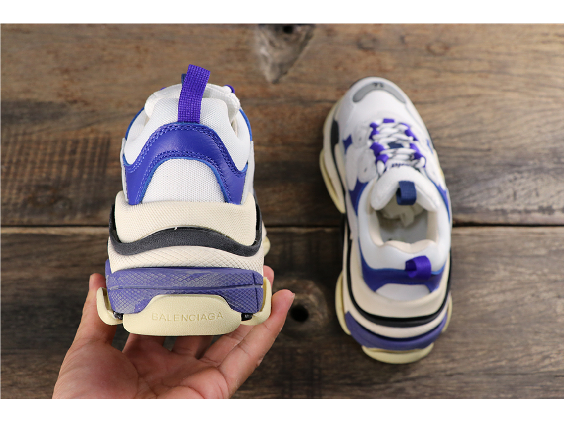 Balenciaga Triple S White Blue 4