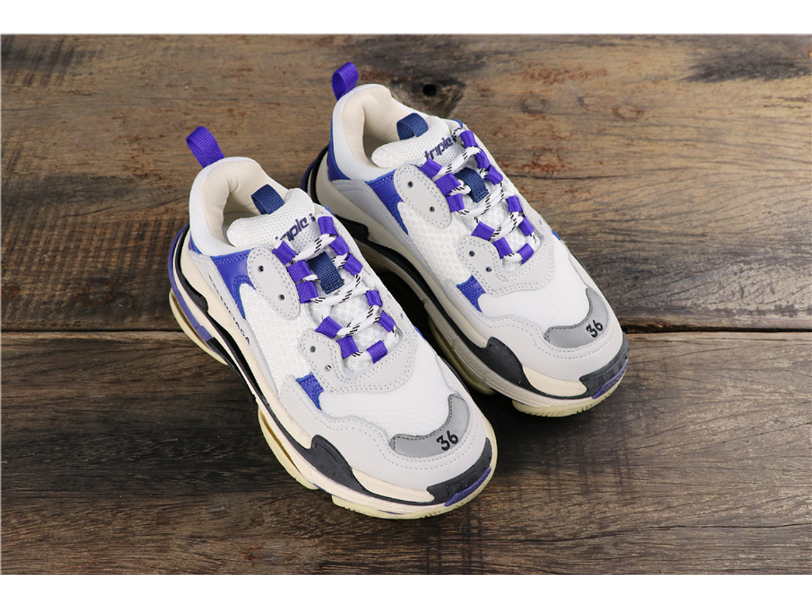 Balenciaga Triple S White Blue 5
