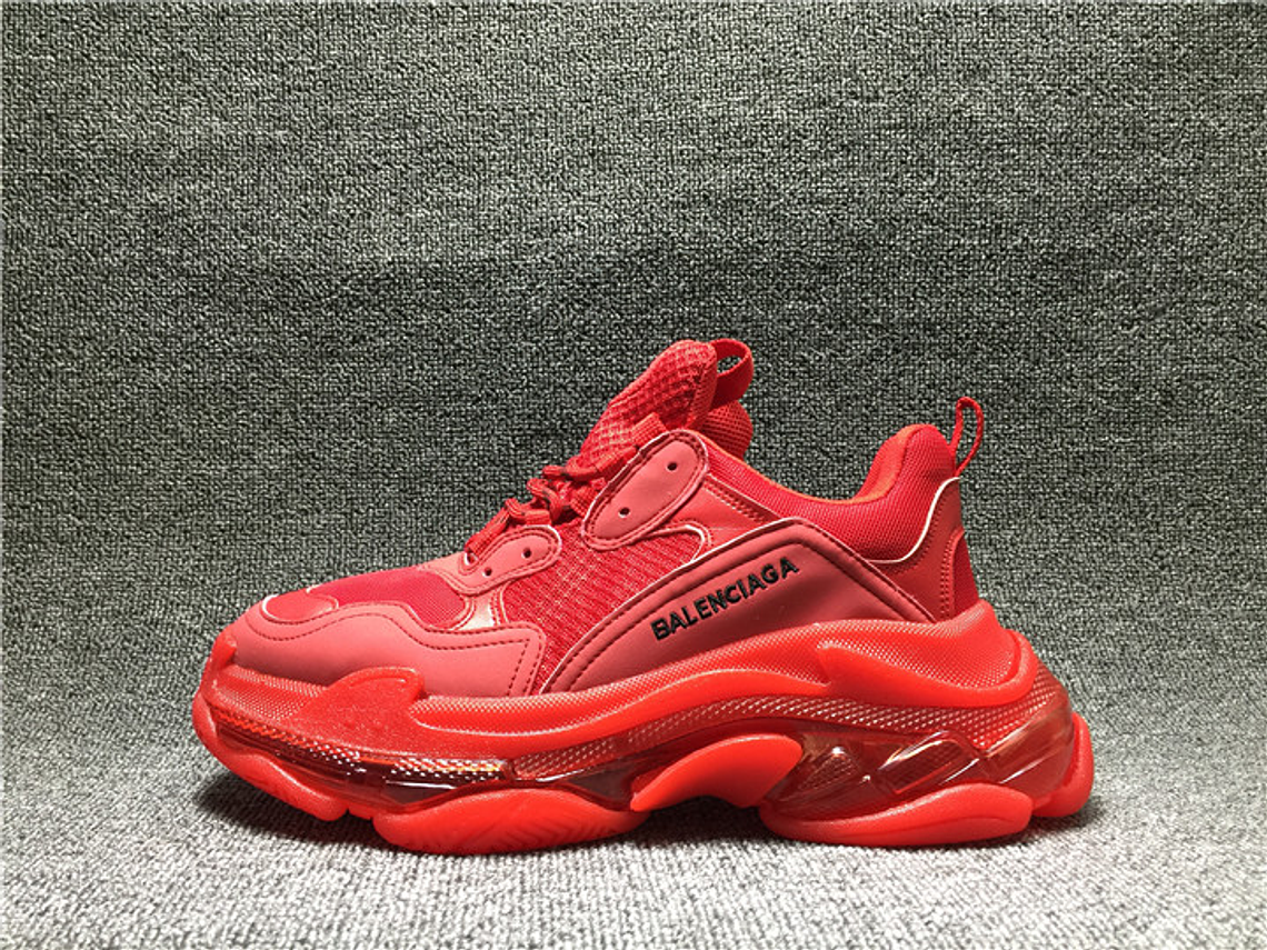 Balenciaga Triple S Clear Sole Red 1