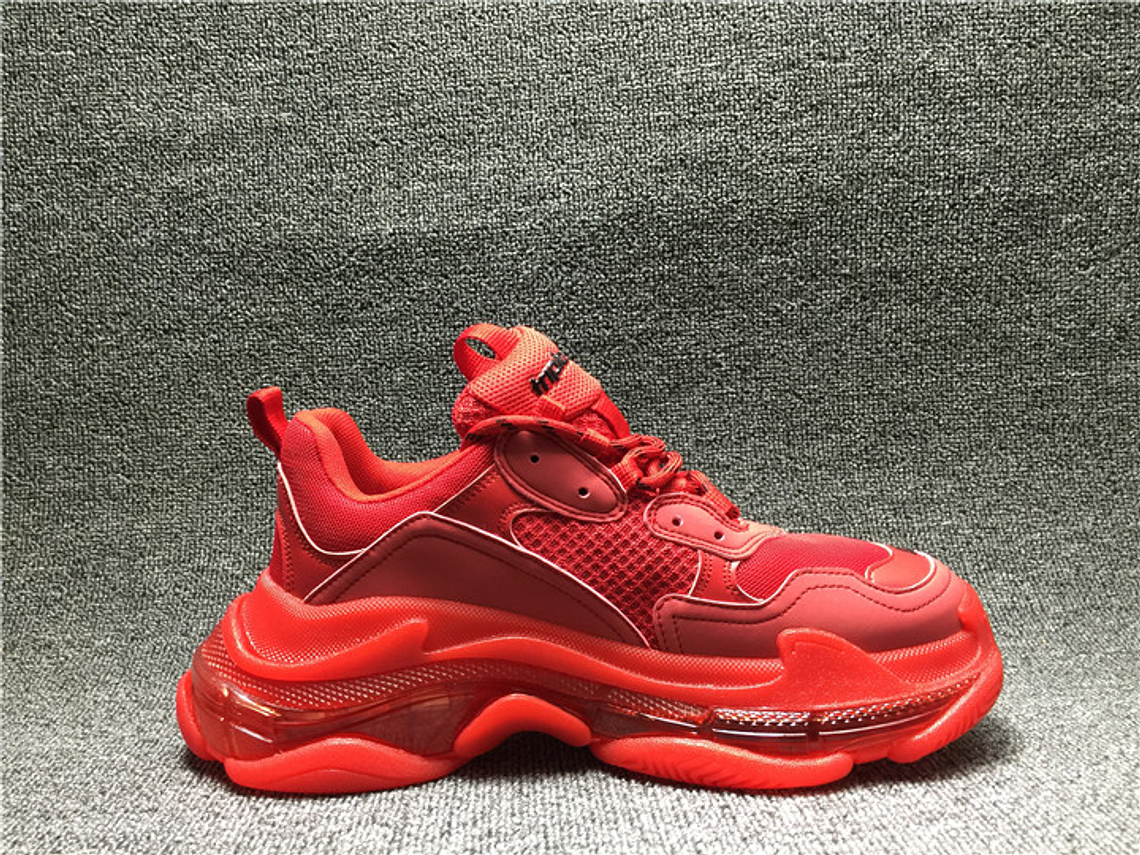 Balenciaga Triple S Clear Sole Red 2