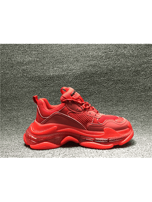 Balenciaga Triple S Clear Sole Red