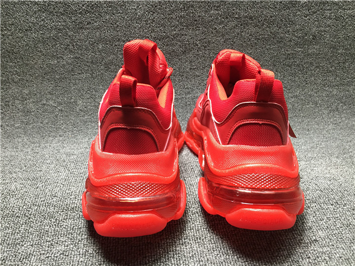 Balenciaga Triple S Clear Sole Red 3