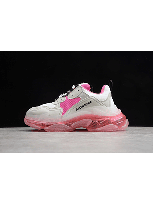 Balenciaga Triple S Clear Sole White pink