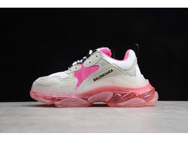 Balenciaga Triple S Clear Sole White pink 1