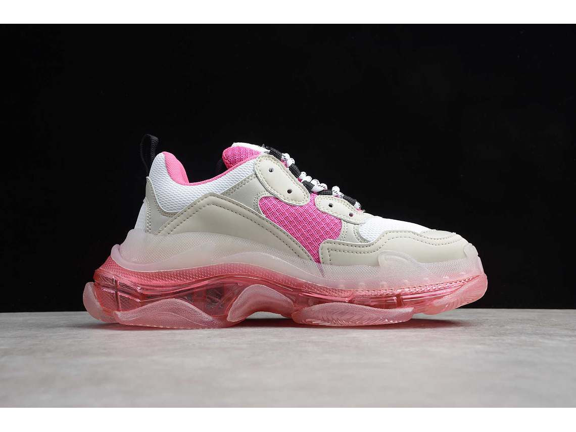 Balenciaga Triple S Clear Sole White pink 4