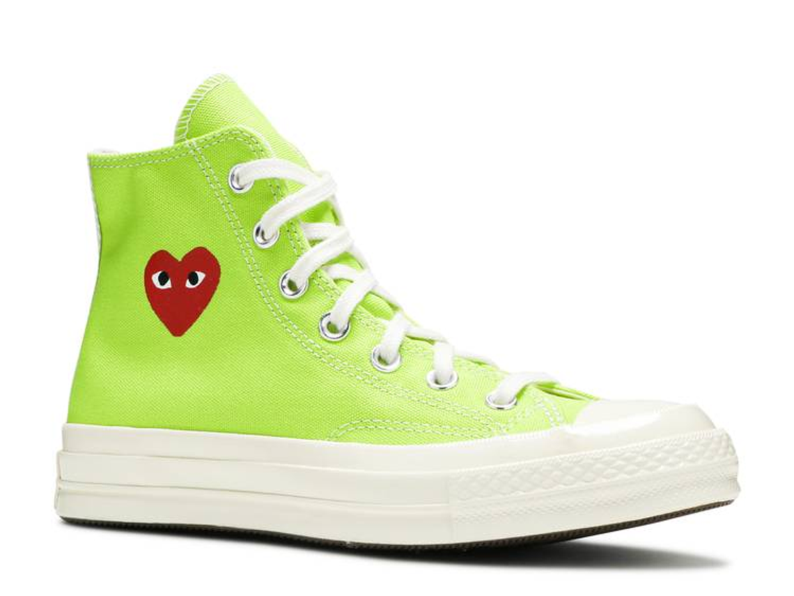 COMME DES GAR?ONS PLAY X CONVERSE CHUCK 70 HIGH 'BRIGHT GREEN' 2