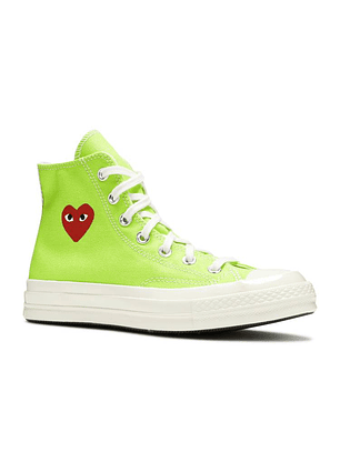COMME DES GAR?ONS PLAY X CONVERSE CHUCK 70 HIGH 'BRIGHT GREEN'