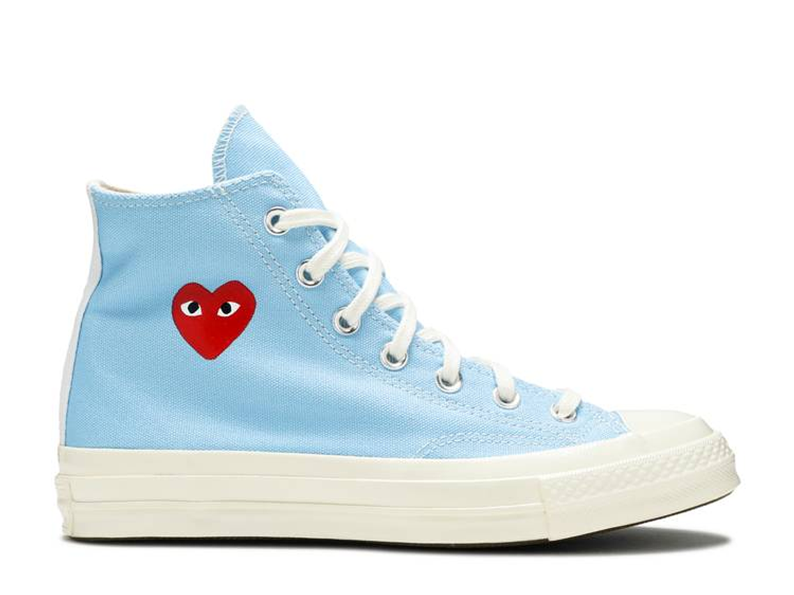 COMME DES GAR?ONS PLAY X CONVERSE CHUCK 70 HIGH 'BRIGHT BLUE' 1