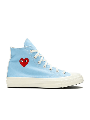 COMME DES GAR?ONS PLAY X CONVERSE CHUCK 70 HIGH 'BRIGHT BLUE'