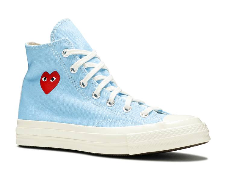 COMME DES GAR?ONS PLAY X CONVERSE CHUCK 70 HIGH 'BRIGHT BLUE' 2